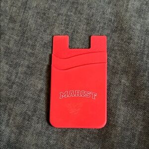 Red Marist University Phone Card Holder